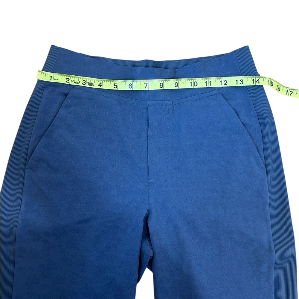 Athleta Brooklyn Textured Ankle Pants Blue size 2- also selling matching jacket - Picture 5 of 8